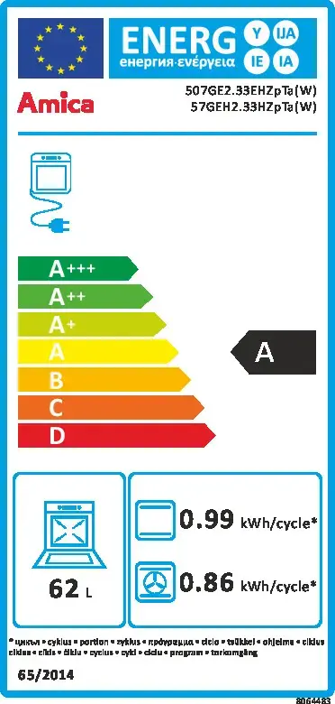 Кухонная плита Amica 57GEH2.33HZpTa(W) Photo 7