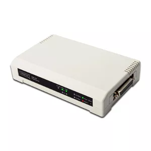 Digitus DN-13006-1 2+1 Port Print Server with 2 USB Type-A ports and Ethernet LAN 10,100 Mbit/s