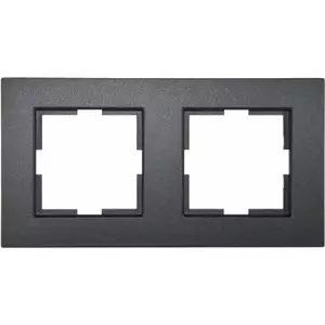 2 vietu melna rāmis NOVELLA Viko by Panasonic 9218 0652 — 2 moduļu rāmis, melns
