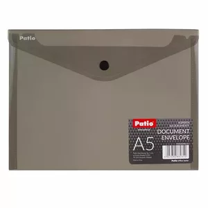Mape-konvertu PATIO Patio PP A5 pelēka 150-02872, polipropilēns, A5 formāts