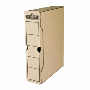 Archive box Fellowes A4 260x80x325 mm brown corrugated cardboard for document storage