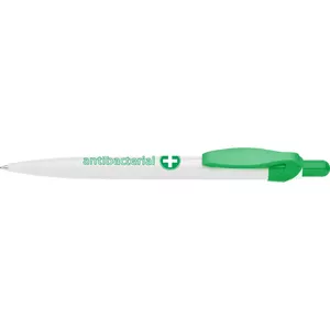 Ballpoint pen ICO Automatic Pen OLIMPIA 007 Antibacterial 0.8 mm, refillable
