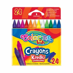 Krītiņi colorino 24 krāsas – Vaska krītiņu komplekts, 24 toņi