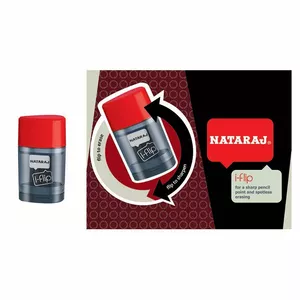 Pencil sharpener and eraser Nataraj I-FLIP 200-07833 – compact dual-function desk tool