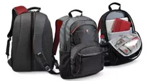 Port Designs Houston Casual Laptop Backpack Black Nylon and Polyester for 15.6 Inch Screens