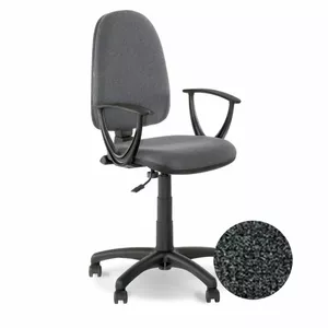 Biroja krēsls nowy styl PRESTIGE-38 pelēks — modelis 350-00036, auduma sēdeklis un atzveltne