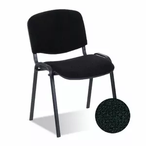 Biroja krēsls nowy styl ISO BLACK C-11 — melns, bez roku balstiem, grozāms