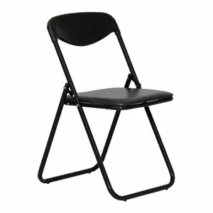 Saliekams konferences krēsls nowy styl JACK — melns mākslīgā āda, modelis 350-00915