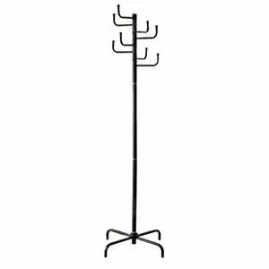 Drēbju pakaramais nowy styl Cactus Black 350-01437 — sienas metāla drēbju pakaramais, kompakta konstrukcija