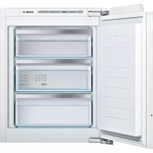 Iebūvējamais saldētava Bosch Serie 6 GIV11AFE0 — 72 L, skārienvadība, LED displejs, reversējamās durvis, 36 dB