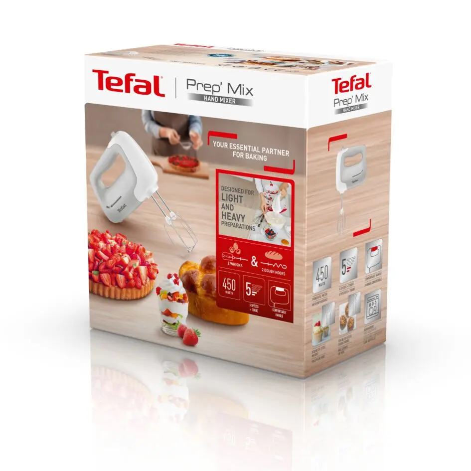 Tefal Prep'Mix HT450B Rokas mikseris Photo 8