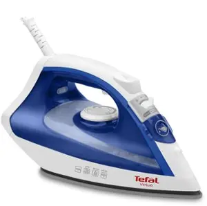 Паровой утюг Tefal Virtuo FV1711 — 1800 Вт, подошва Durilium, бак 0.2 л, вертикальный пар, фиолетово-белый