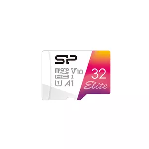 MicroSDHC atmiņas karte Silicon Power 32GB UHS‑I Class 10 (nolasīšana 100 MB/s) ar adapteri, rozā