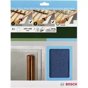 Набор шлифовальной бумаги Bosch 2609256C43 — зернистость 40, 80, 120