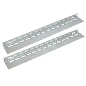 Rack rail EFB PRO-SGL10 — steel 25 mm × 750 mm × 55 mm, silver, pack of 2