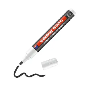Edding 8900 Furniture Permanent Marker Round Tip 1.5-2 mm Black Plastic Housing