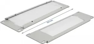 Cable management panel DeLOCK 10" Cable Management Brush Strip 2U grey