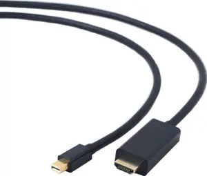 Mini DisplayPort uz HDMI kabelis GEMBIRD CC-MDP-HDMI-6, 1.8 m, 4K (3840×2160), vīrietis–vīrietis