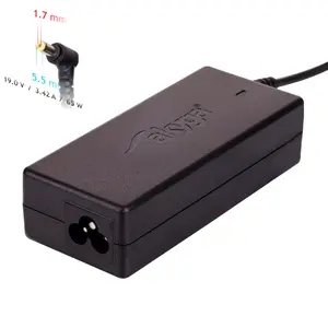 Portatīvā datora barošanas adapteris Akyga AK-ND-06 65 W 19 V 3.42 A melns (iekštelpās)