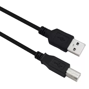 USB kabelis Helos 288306 USB 2.0 3m USB A USB B melns