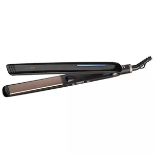 Hair straightening iron CLATRONIC HC 3660, ceramic plates, tourmaline ionisation, 33 W, black