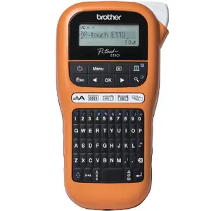 Brother PT-E110 Etiķešu printeris Termopārnese 180 x 180 DPI 20 mm/sek QWERTY tastatūra HGe/TZe lentes