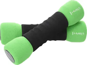 HMS CM07 Premium Comfort Fit Shape Soft Grip svaru komplekts 2 x 1.5 kg melni-zaļš