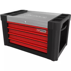 Ratiņa stiprinājums KS Tools PERFORMANCEplus P10TC – vietās ratiņām, melns/sarkans