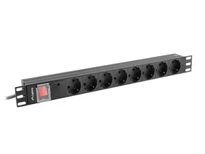 Jaudas sadales iekārta PDU Lanberg PDU-08F-0200-BK