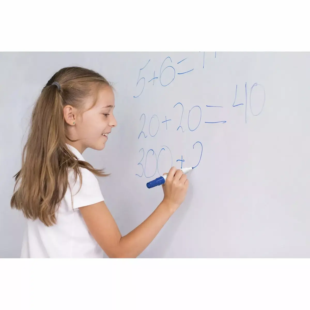 Whiteboard marker ICO 11 XXL antibacterial blue Photo 5