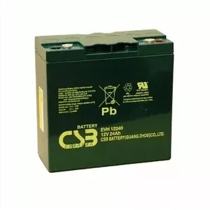 Свинцово-кислотный герметичный аккумулятор csb battery CSB-EVH12240 12В 24А·ч, VRLA, необслуживаемый