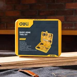 Mehāniķu rīku komplekts Deli Tools EDL1011J 11 rīki melns dzeltens