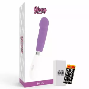 Vibrator GLOSSY Paul Silicone Purple