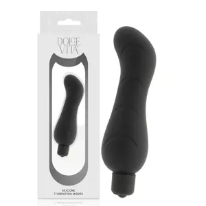 Vibrators DOLCE VITA Silikons Melns