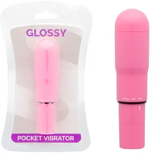 Vibrator GLOSSY Silicone Deep Rose