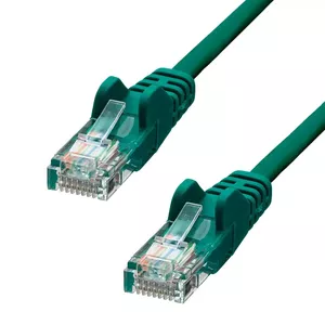Tīkla kabelis ProXtend CAT5e U/UTP CCA PVC zaļš 0.5m