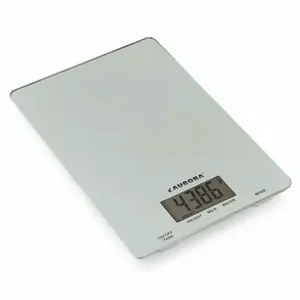 Kitchen Scale Aurora AU4300 with White Glass Platform and Maximum Capacity up to 5 kg