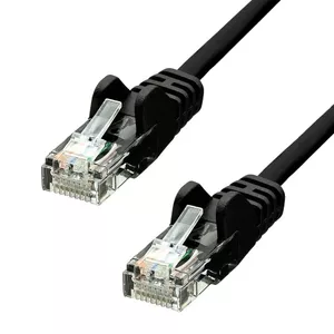 Tīkla kabelis ProXtend CAT5e U/UTP CCA PVC melns 0.25m