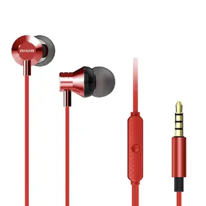 Aiwa ESTM-50RD Vadu In-ear austiņas ar mikrofonu un 20 - 20000 Hz frekvenču diapazonu mūzikai