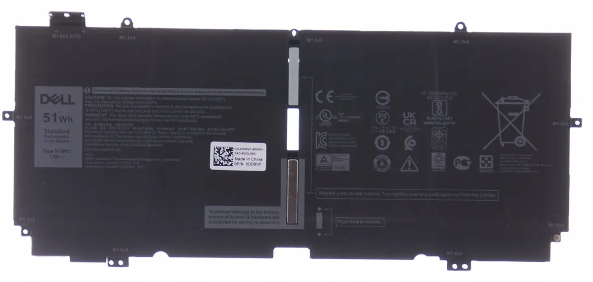 Dell DD9VF 51 Wh akumulators Photo 2