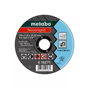 Griešanas disks Metabo Novorapid metālam, caurums 2,22 cm, 1 gab.