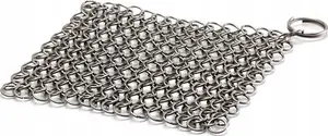 Grila tīrītājs Petromax Chain Mail Cleaner XL — nerūsējošais tērauds, 200×200 mm lietajam un kaltajam dzelzs