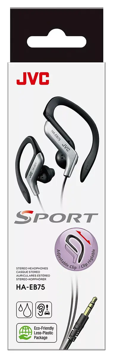 Austiņas JVC HA-EB75 Sports Wired Silver Photo 2