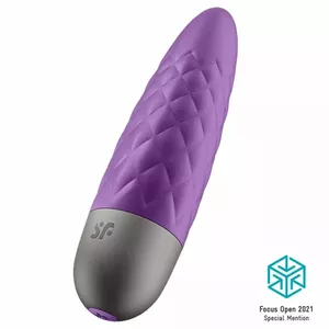 Мини-вибратор Satisfyer Ultra Power Bullet 5 — силикон/ABS, длина 96 мм, ширина 26 мм, фиолетовый
