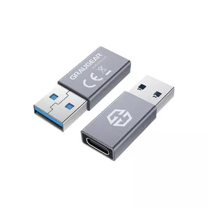 Kabeļa dzimuma mainītājs GRAUGEAR G-AD-CTA-10G USB-A uz USB-C Sudrabs