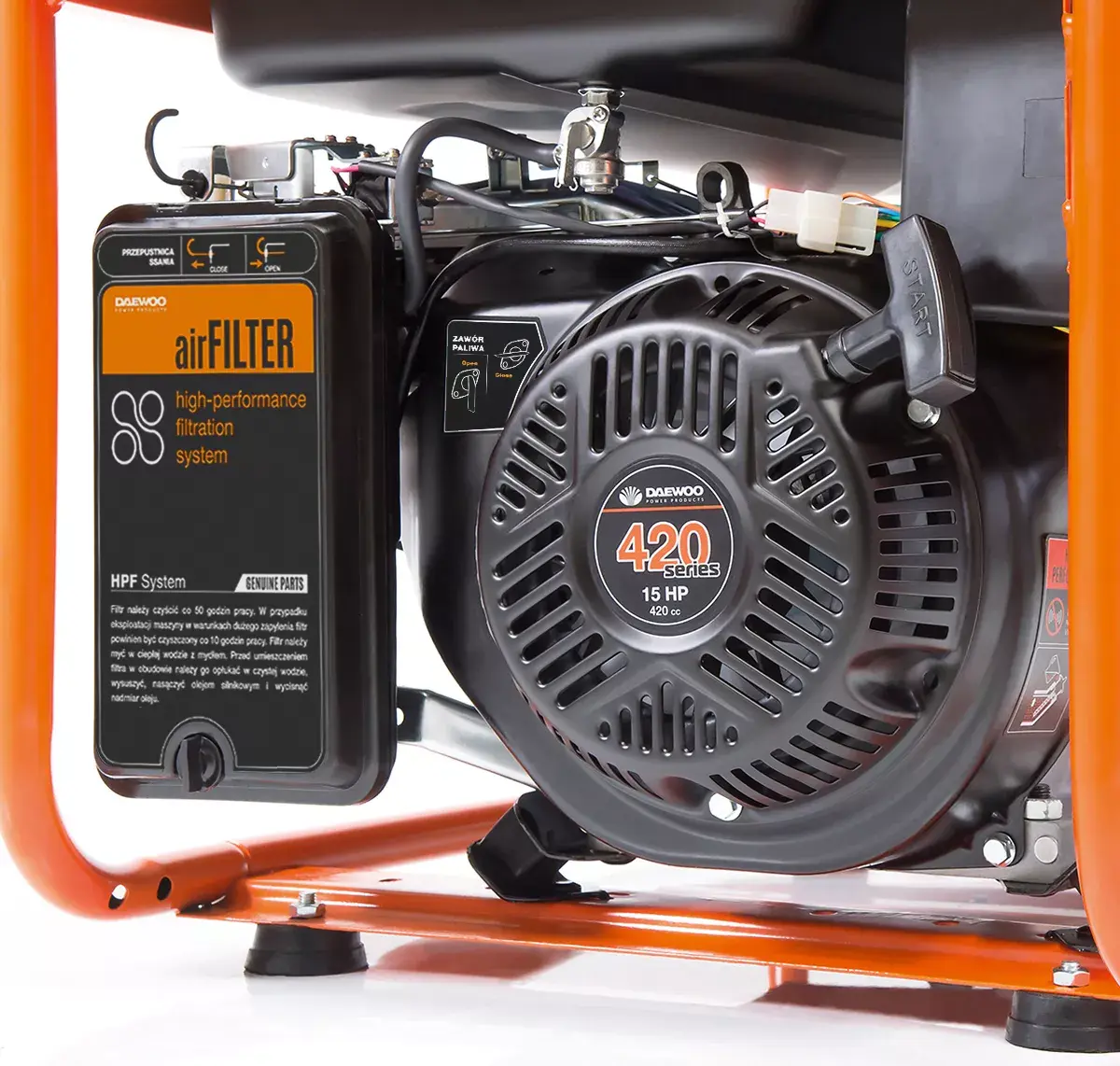 DAEWOO GDA 7500DPE-3 benzīna ģenerators 6000 W Photo 5