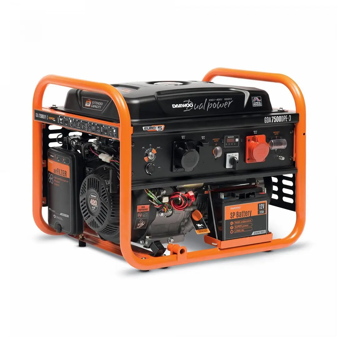 DAEWOO GDA 7500DPE-3 benzīna ģenerators 6000 W Photo 11