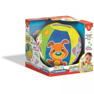 Clementoni Musical animal ball – interactive baby toy, music and rolling play