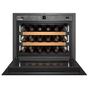 Termoelektrisks vīna ledusskapis Liebherr WKEgb 582 GrandCru — iebūvējamais, 18 pudeles, 5–20°C, melns