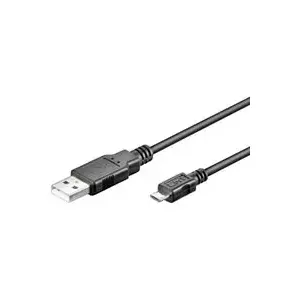 USB kabelis Goobay 95736 0.15m USB A Micro-USB B melns